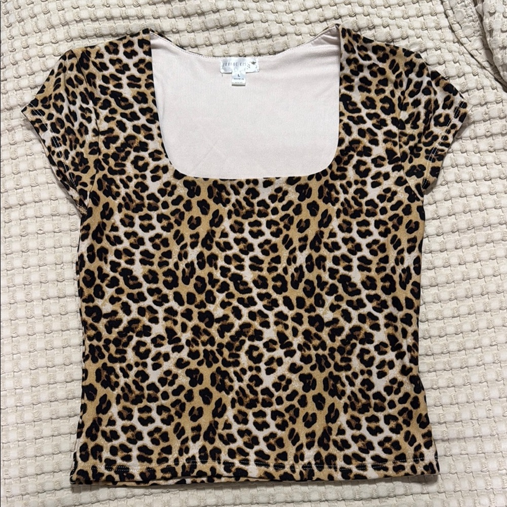 Leopard Print Women's Top